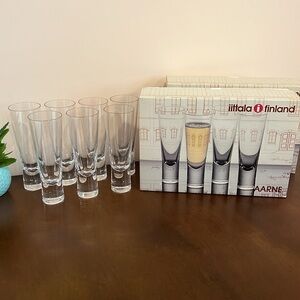 Iittala Finland AARNE 6.5 oz Goran Hongell Ahlstrom champagne glasses